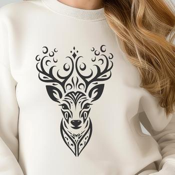 A high-quality vector image of a deer, suitable for commercial or personal projects requiring precision and scalability.