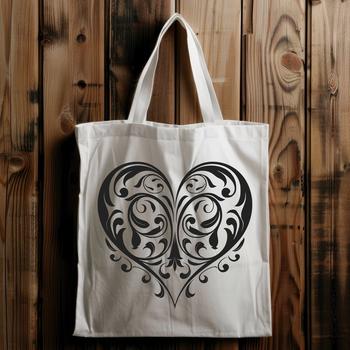 A detailed outline of a traditional love heart shape, suitable for various digital applications.