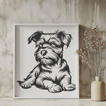 Beautiful Miniature Schnauzer Printable Image