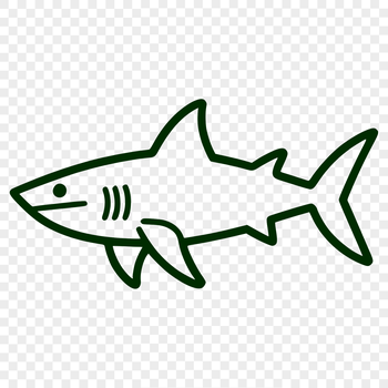 An underwater sea creature, designed as a scalable graphic element.