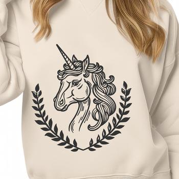 Ornate mythical creature with a fantastical head, inspired by fairy tale illustrations.