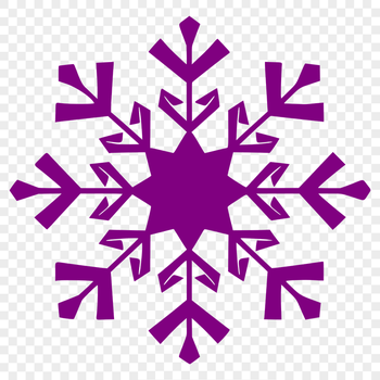 Stunning Snowflake - PNG Format