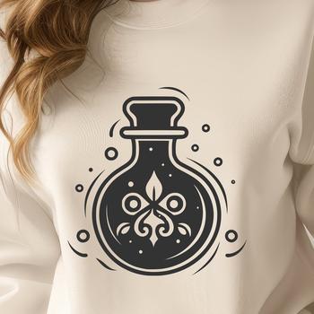 Creative Potion Bottle In PNG & SVG