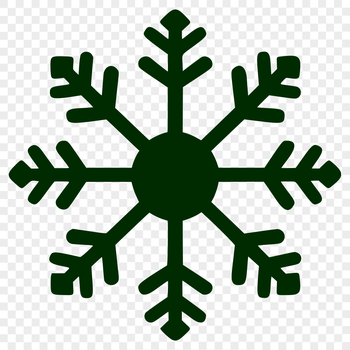 A delicate, intricate snowflake design in a vector format.