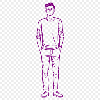 A high-resolution male silhouette vector graphic created in SVG format.