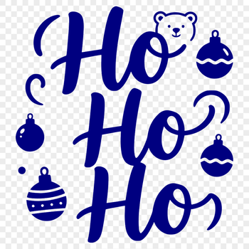 Christmas quotes in vector format with a festive ho ho ho theme suitable for cutting machines and laser engraving.
