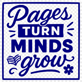 A simple vector design featuring a book with inspirational quotes.