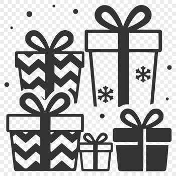 Gift box illustration in vector format, suitable for commercial and personal use.