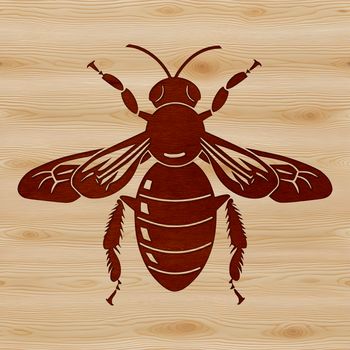 A detailed illustration of a bee, suitable for gardening enthusiasts and vector art designers.