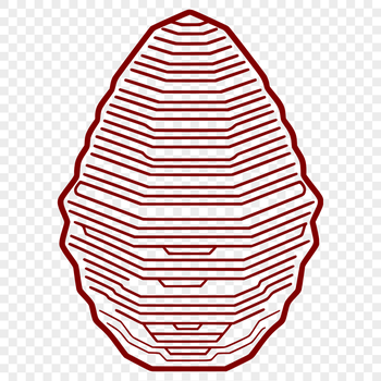 Illustrative beehive design in vector format.