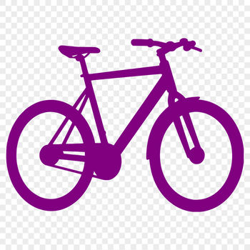 A minimalist bicycle illustration in vector format, suitable for various applications and designs.