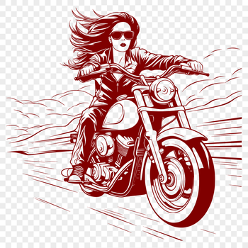 A detailed illustration of a motorbike with sleek lines and curves, suitable for vector art and cutting machine designs.