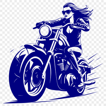 A high-quality vector illustration of a motorcycle with sleek lines and dynamic details.