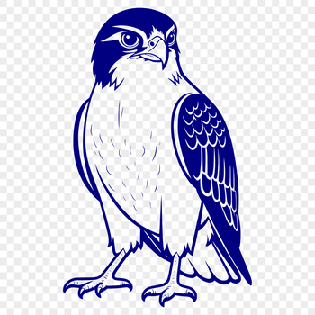 An SVG vector art design featuring a bird of prey, ideal for use in commercial or personal projects.