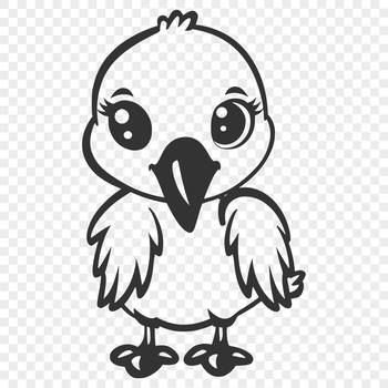 A colorful illustration of a standing flamingo in full body view, ideal for vector designs and print projects.