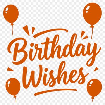 A colorful vector illustration of a birthday message with bold typography.