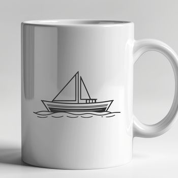 A detailed illustration of a boat in vector format.