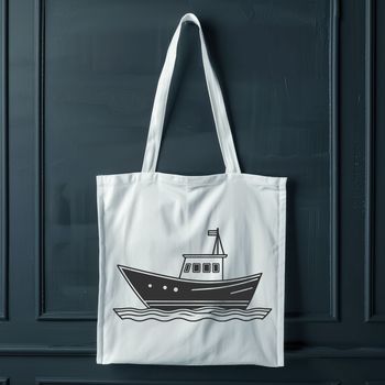SVG illustration of a sailboat in a calm sea.