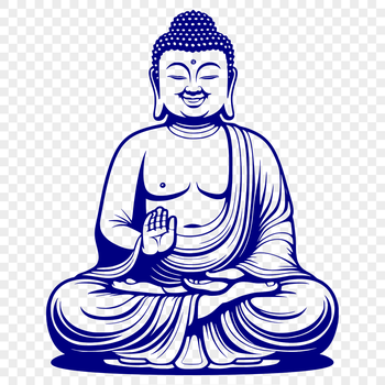 Buddhist icon in high-resolution vector format.