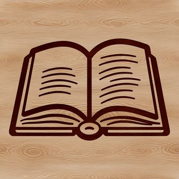 A stylized illustration of a book, suitable for educational purposes in schools or for graduation ceremonies.