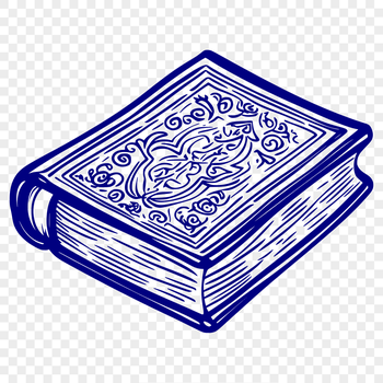 Illustration of a book with pages, suitable for educational purposes.