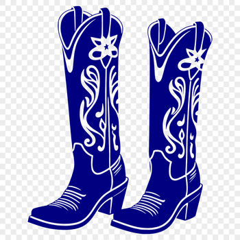 A pair of western-style cowboy boots with intricate details.