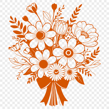 A colorful bouquet of flowers arranged in a traditional style, perfect for wedding decorations or Mothers Day gifts.