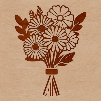 A colorful bouquet of flowers in a decorative vase, suitable for various occasions including weddings and Mother's Day.
