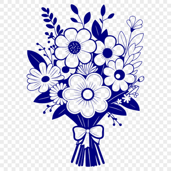 A bouquet of fresh flowers arranged in a decorative shape, ideal for wedding decorations or Mothers Day gifts.