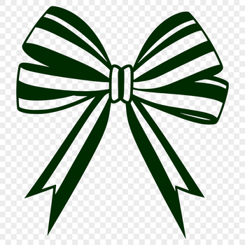 A colorful SVG bow with a ribbon-like design, suitable for various crafts and projects.