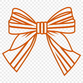A colorful, decorative bow with intricate details, ideal for crafting and design projects.