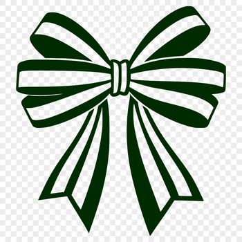 A red satin bow made from a vector design element, ideal for crafting and DIY projects.