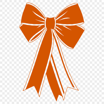A decorative bow made up of interconnected loops and curves, ideal for crafting and design projects.