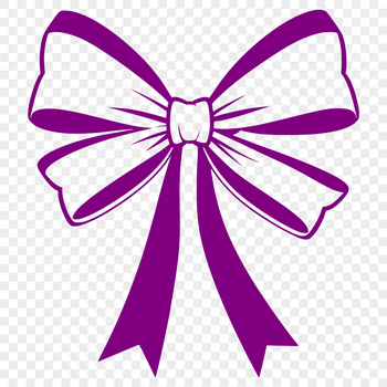 A colorful SVG bow with a ribbon-like design, suitable for crafting and DIY projects.