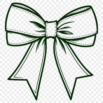 A colorful, decorative bow, ideal for gift wrapping or crafting projects.