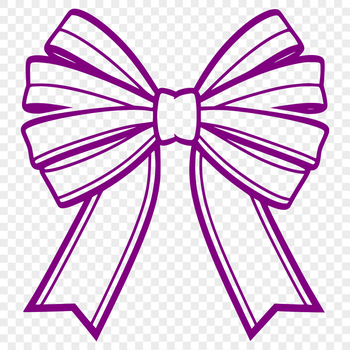 A simple illustration of a colorful bow, perfect for crafting and DIY projects.