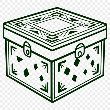 A simple rectangular box design created as a vector graphic in SVG format.