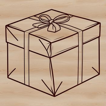 A simple 2D representation of a rectangular box with flat edges and no depth.