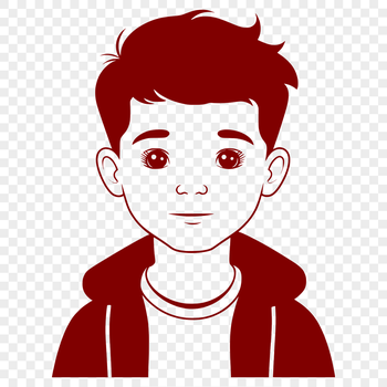 A small, youthful male figure in a simple pose.