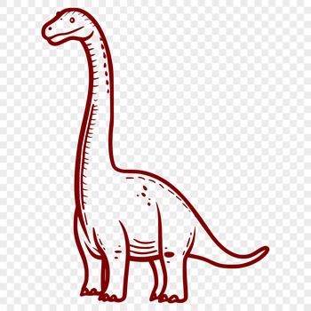 A prehistoric dino SVG graphic featuring a large herbivorous dinosaur species.