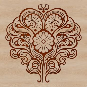 A detailed illustration of the human brain with intricate patterns, ideal for educational or medical contexts.