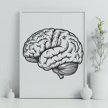 Free Unique Brain Drawing