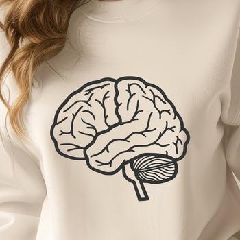 A detailed illustration of the human brain's anatomy, suitable for use in educational and professional contexts.