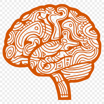 A detailed illustration of the human brain's internal structure, useful for educational purposes in anatomy.