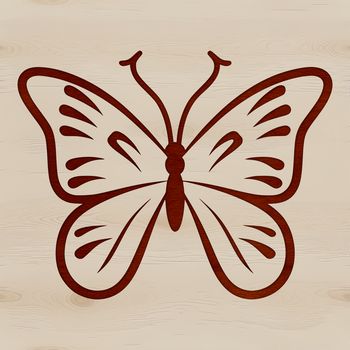 An illustration of a butterfly, ideal for design templates in various formats such as SVG and PDF.