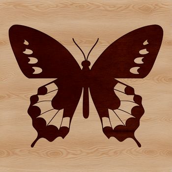 A colorful butterfly with intricate wings, suitable for gardening-themed crafts or designs.