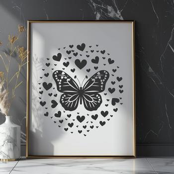 Artistic Butterfly In PNG & SVG