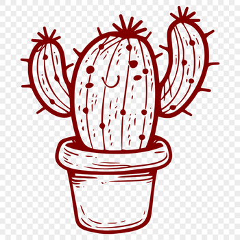 Artistic Cactus Digital Art