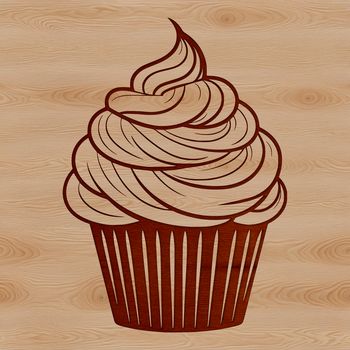 A colorful cupcake design suitable for various applications including vector art and clip art.