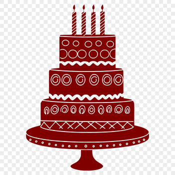 Creative Birthday Cake In PNG - Free Digital Download